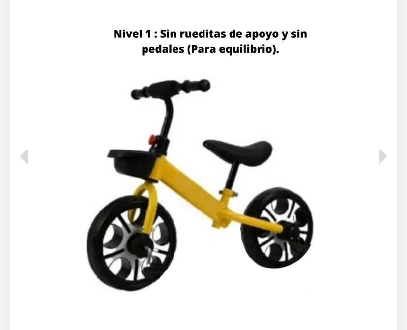 BICICLETA DE EQUILIBRIO 3 EN 1 ENVÍO GRATIS TODO CHILE