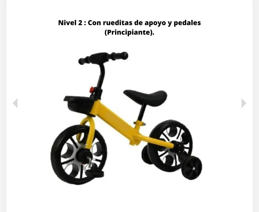 BICICLETA DE EQUILIBRIO 3 EN 1 ENVÍO GRATIS TODO CHILE