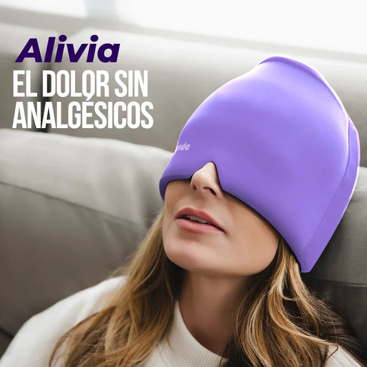 Gorro Gel Terapia de Compresión Frío/Calor Alivia el Dolor de Cabeza y la Migraña